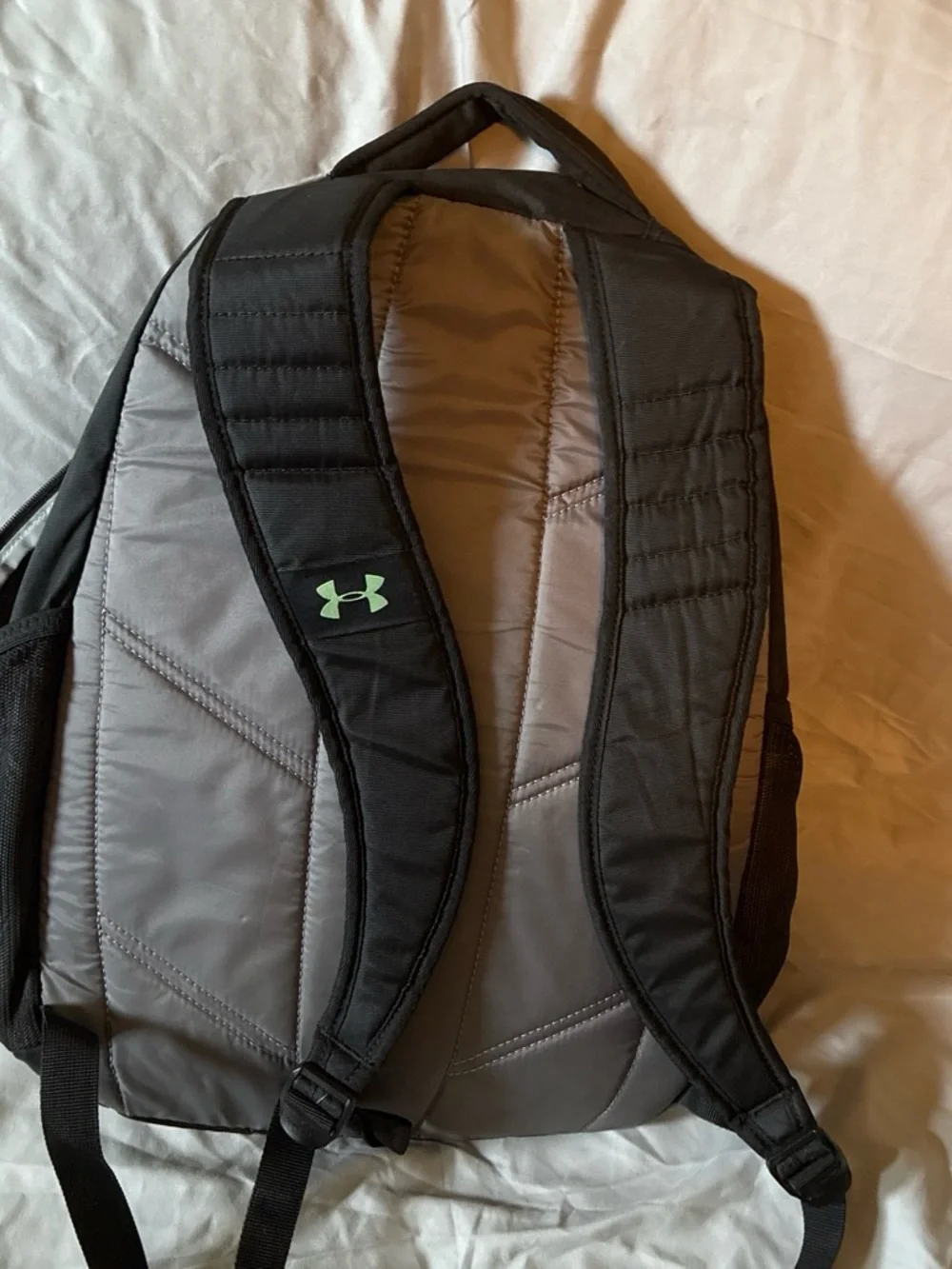 Under Armour Black Backpack with Neon Green Logo